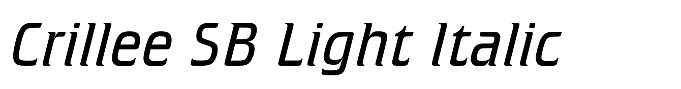Crillee SB Light Italic